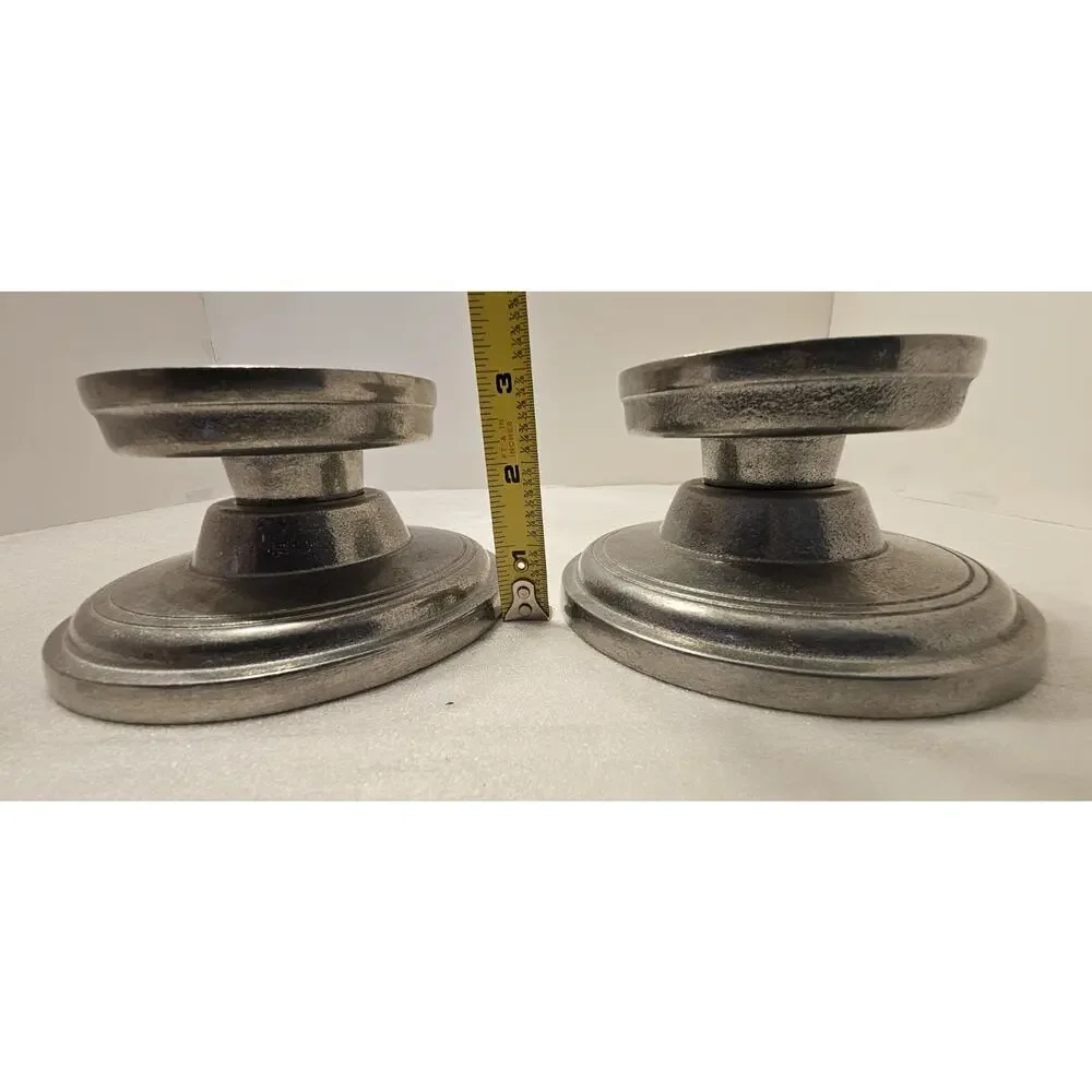 Wilton‎ Fitted Pedestal Stand Candle Holders Aluminum Alloy Set Of 2 VTG